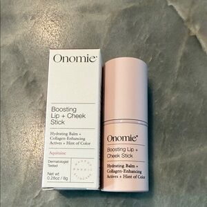 Onomie Boosting Lip + Cheek Stick - Soft Pink. Aquitaine Orchid
